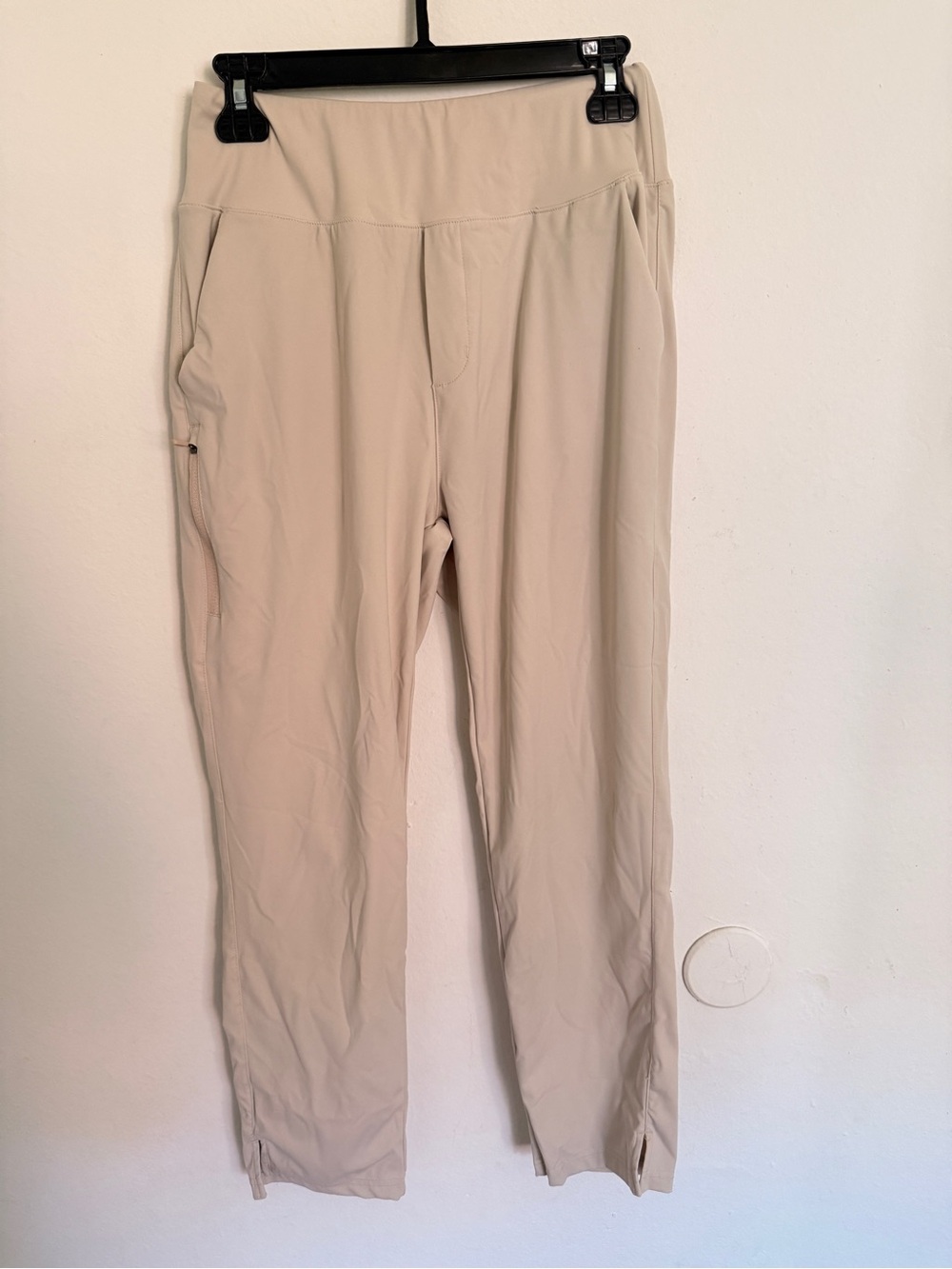 Beige Women's Stretch Pull-On Pants